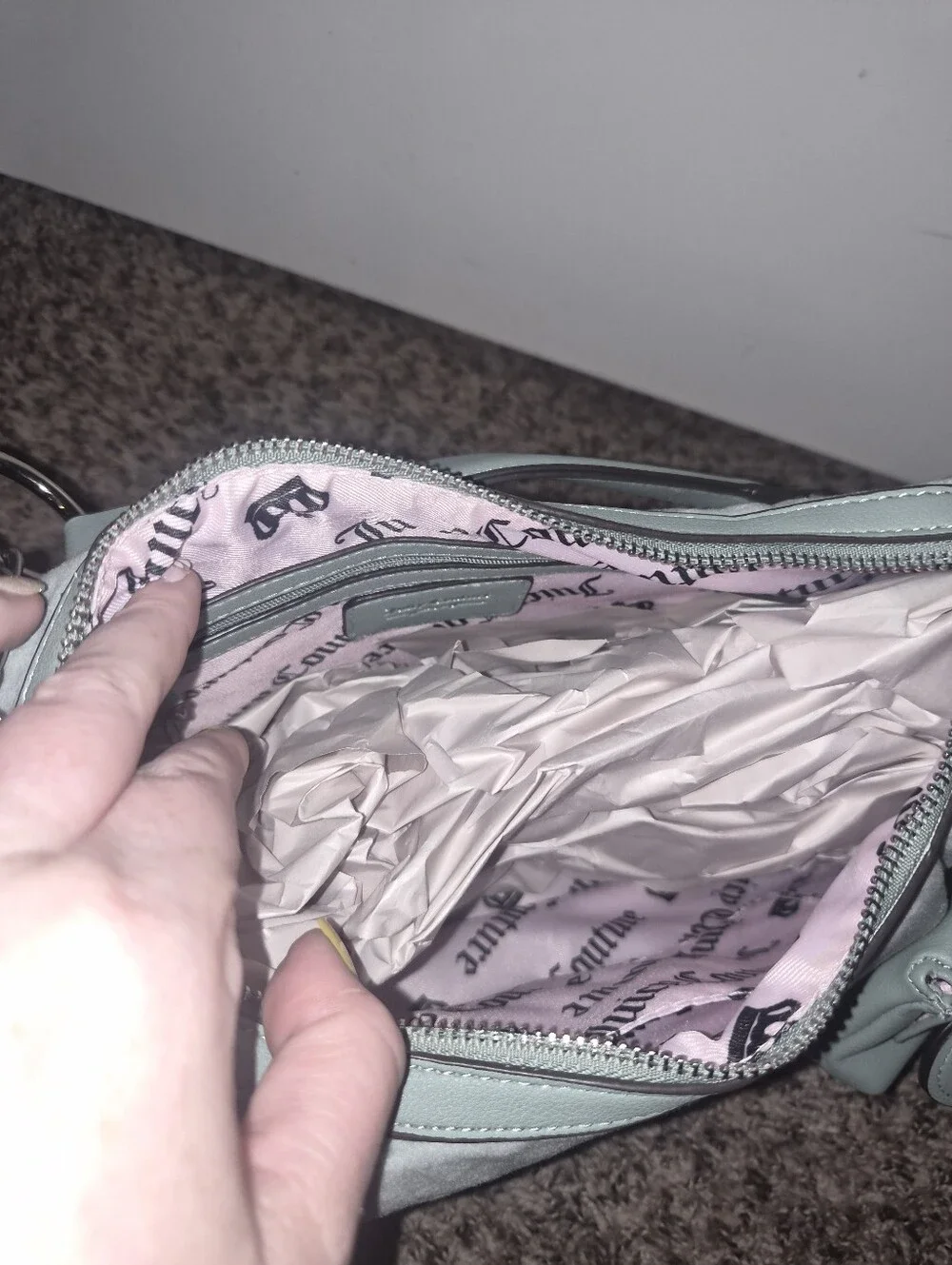NWOT Juicy Couture Crescent Hobo Bag